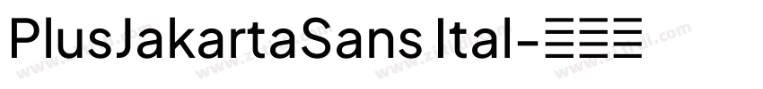 PlusJakartaSans Ital字体转换